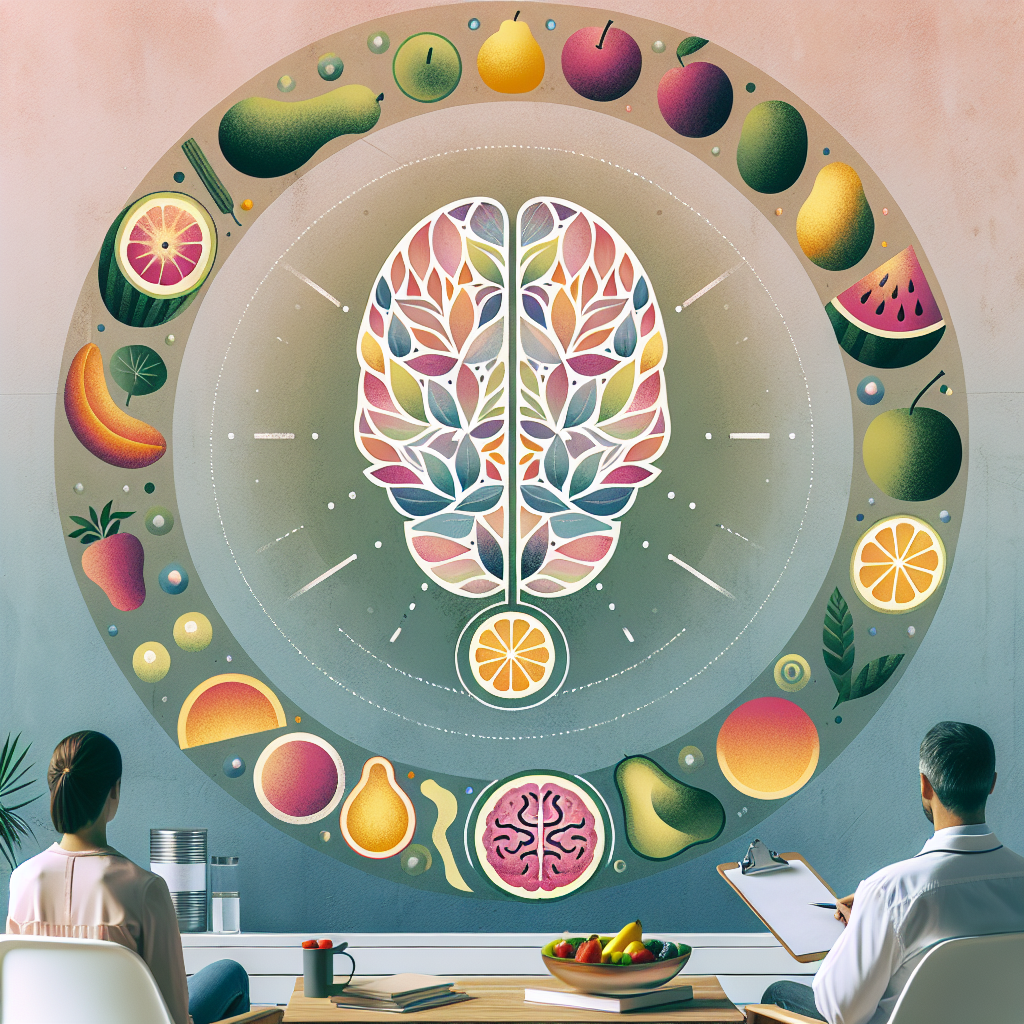 Mental health counseling illustration for Nutritional Psychiatry: Understanding the Role of Food in Mental Health Treatment